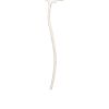 Polyresin Flower Garden Stake with Cutout Design, White
