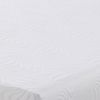 Twin Size Mattress with Patterned Fabric Upholstery, White